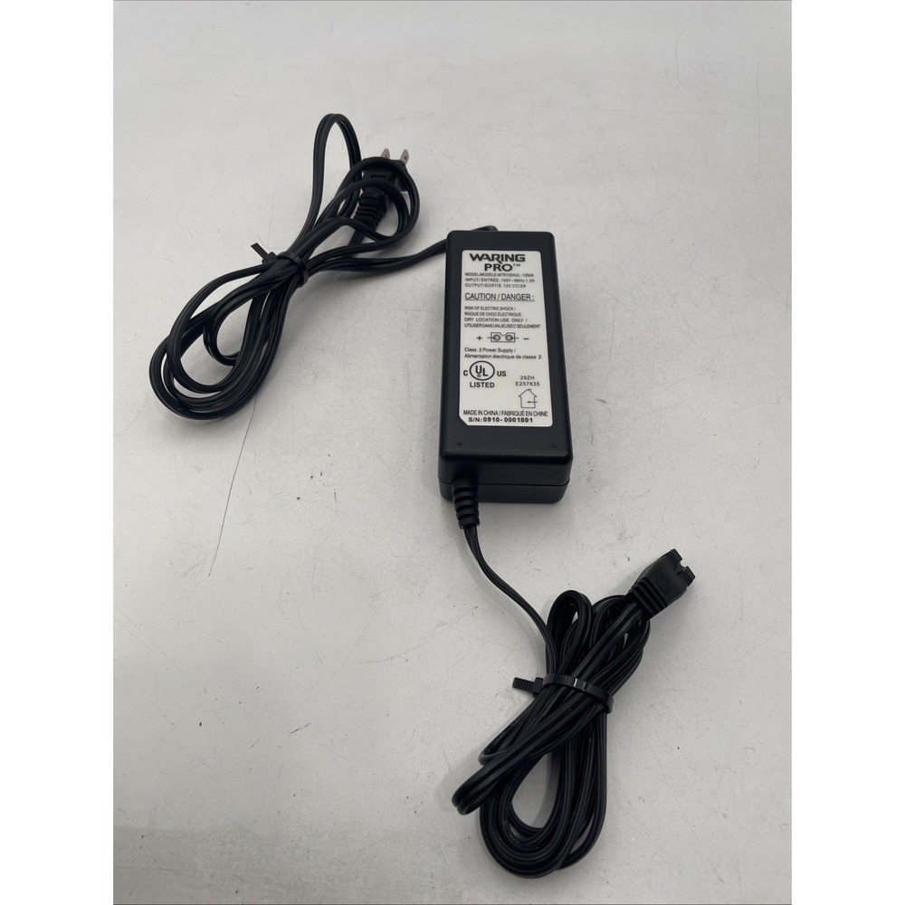 Waring Pro Model MTR72DAUL-1250A AC Adapter Power Supply 12V 5A